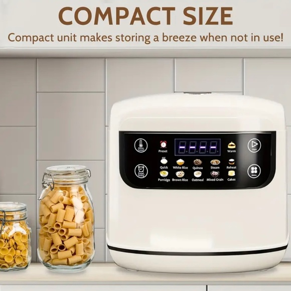 New Rice Cooker 67.63oz Portable Multi-Functional, 10 Menu Options Non-Stick - Picture 3 of 9